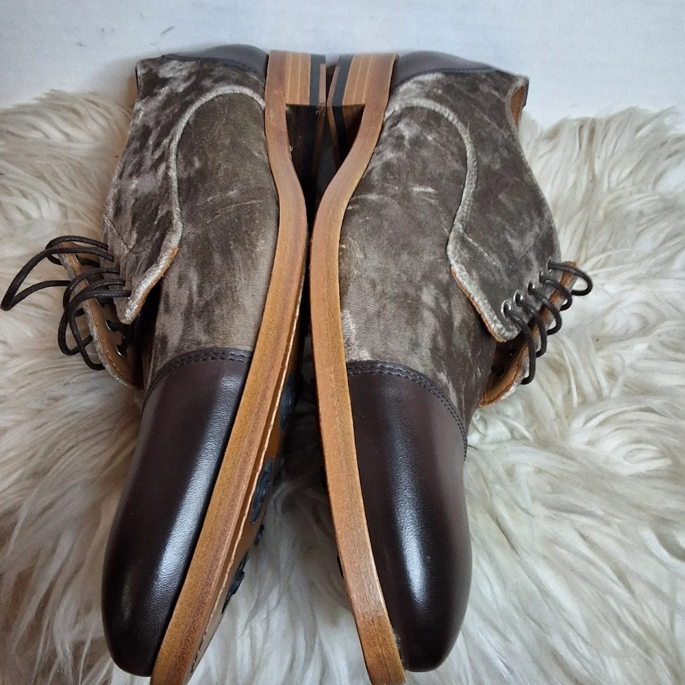 Taft Unisex Handmade Leather The Jack Tie Up Oxford M6 W8 EU39  NWOB